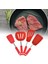 4x Silikon Spatula Nonmaz Yapışmaz Yapışmaz Paslanmaz Çelik Çekirdek 3