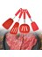 4x Silikon Spatula Nonmaz Yapışmaz Yapışmaz Paslanmaz Çelik Çekirdek 4