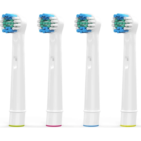 24Sat Oral-B Için Yedek Diş Fırçası Kafaları, Oral B Braun Elektrikli Diş Fırçası ve Şarjlı Diş Fırçası 4 Adet Başlık