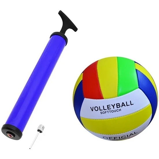 Bakio Voleybol Topu Profesyonel Boy Dikişli Voleybol Topu + Pompa + Ucu Ekonomik Set