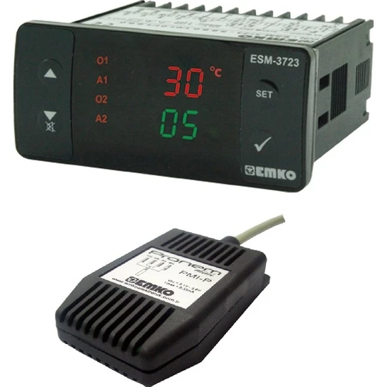 Emko 3722 Isı-Nem-Motor Çevirme Cihazı (2 Işıklı Anahtar ve Panel Kutulu)