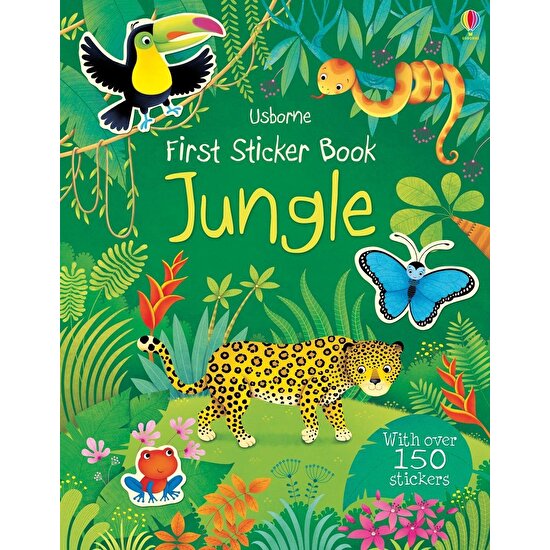 Usborne First Sticker Book Jungle - Alice Primer (Ciltli)