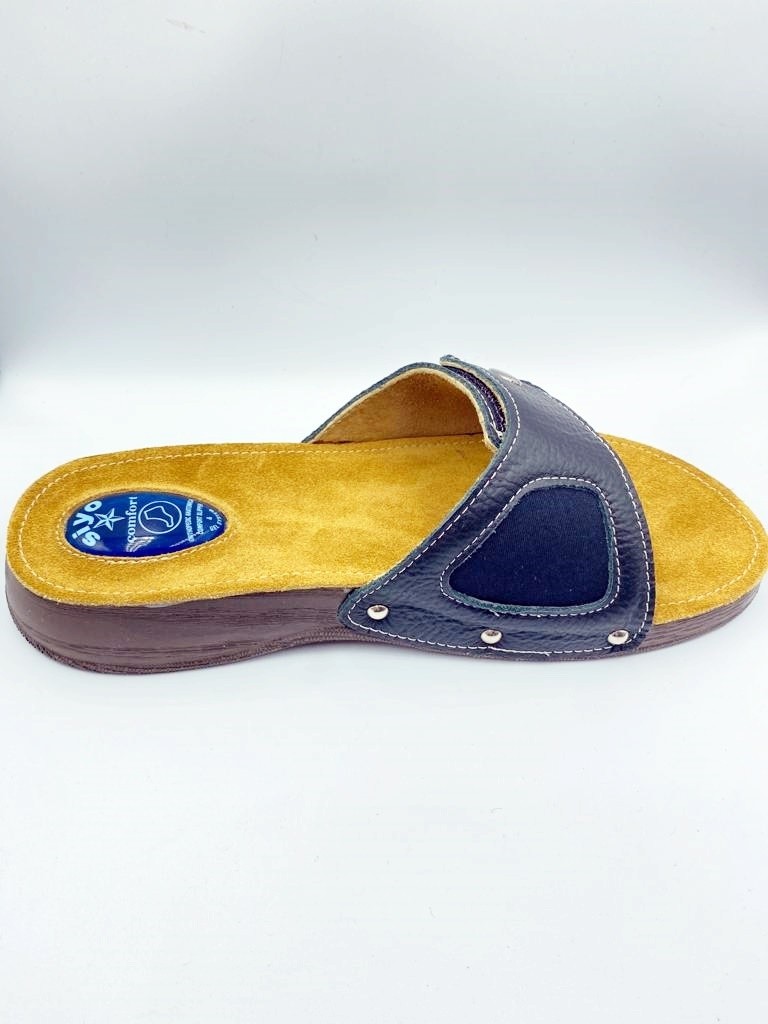 Siyo Comfort Hakiki Deri Anatomik Taban Kemik Çıkıntısı Topuk Dikeni Terliği görsel 2