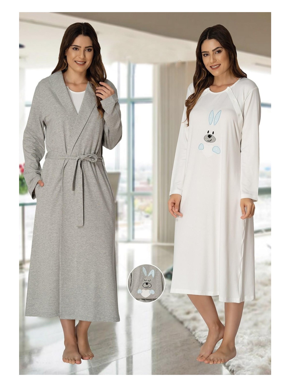 Effort 3092 Lohusa Gecelik Sabahlık Takım