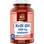 NCS Krill Yağı Takviye Edici Gıda - 90 Softgel, 1000 mg Krill Yağı ve 2 mg Astaksantin, Türkiye Menşeli