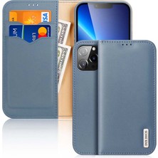Dux Ducis iPhone 13 Pro Kılıf Mıknatıslı Cüzdanlı Deri Kılıf Hivo Series
