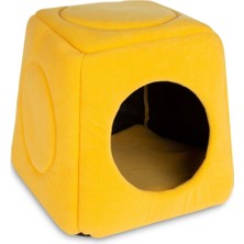 Beyzatex Üç Fonksiyonlu  Kutu Kedi Köpek Yuvası Yatağı
