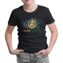 Lordd T-Shirt Lorddd T-Shirt Flash Vs Arrow Siyah Çocuk Tshirt