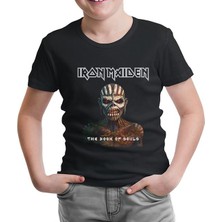 Lordd T-Shirt Lorddd T-Shirt T-Shirt Iron Maiden - The Book Of Souls Siyah Çocuk Tshirt