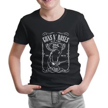 Lordd T-Shirt Lorddd T-Shirt T-Shirt Guns N' Roses - Old Time Siyah Çocuk Tshirt