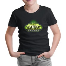 Lordd T-Shirt Lorddd T-Shirt World Of Warcraft - Legion Logo Siyah Çocuk Tshirt
