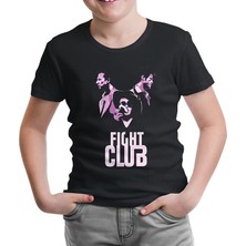 Lordd T-Shirt Lorddd T-Shirt T-Shirt Fight Club - Smoky Siyah Çocuk Tshirt