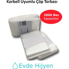 Korbell 16L Uyumlu Yerli Çöp Poşeti - 3 Paket - 1500 Bez Kapasiteli - 3
