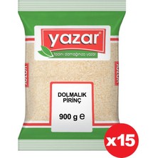 Yazar Dolmalık Sütlaçlık Kırık Pirinç 900  gr. x 15'li