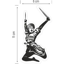 Anahtarlık Sepeti Kafkas Kamalı Adam Etiket (11 x 6 Cm)