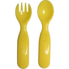 Tombik Kaşık & Çatal Seti / Sarı