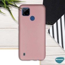 Microsonic Matte Silicone Realme C21Y Kılıf Mavi