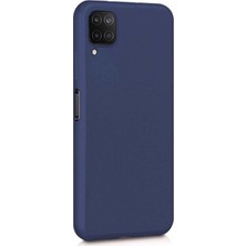 Microsonic Matte Silicone Samsung Galaxy M22 Kılıf Lacivert