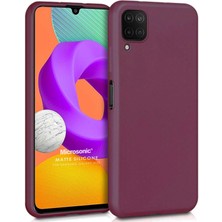 Microsonic Matte Silicone Samsung Galaxy M22 Kılıf Mor