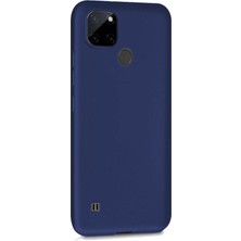 Microsonic Matte Silicone Realme C21Y Kılıf Lacivert