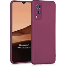 Microsonic Matte Silicone Vivo Y53S Kılıf Mor