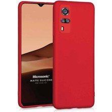 Microsonic Matte Silicone Vivo Y53S Kılıf Kırmızı