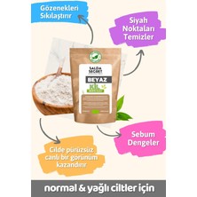 Salda Secret Beyaz Kil Doğal Yüz Maskesi 500 gr x 2 Adet Toz - Kil Maskesi - Indian Healing Clay