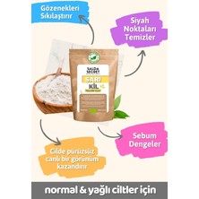 Salda Secret Sarı Kil Doğal Yüz Maskesi 250 gr Kil Maskesi Toz -Doğal Fermente Elma Sirkesi 500ML
