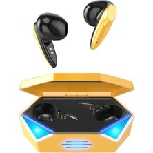 Torima Oyuncu Kulaklığı Kablosuz Kulakiçi Rgb Işıklı Çift Mikrofonlu 3 Modlu Bluetooth 5.2 TG-G20 Sarı