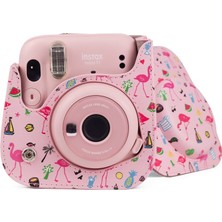 Trendfone Fujifilm Instax Mini 11 Uyumlu Çanta ve Albüm 96 Fotoğraf Kapasiteli Pembe