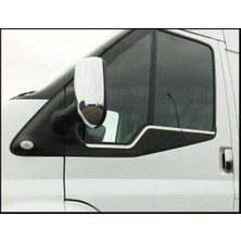 Fams Otomotiv  Ford Transit Krom Cam Çıtası 2 Parça 2000-2014  Paslanmaz Çelik Ince