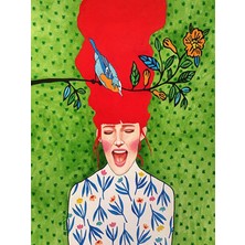 Womb Hobby Neşe Sayılarla Boyama Seti 40X50 cm Tuvale Gerili