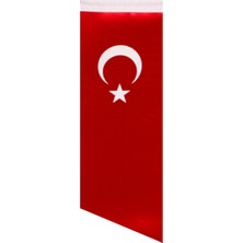 Yan Kesim Türk Masa Bayrağı (Direksiz) 8,5X25 Cm-10 Adet