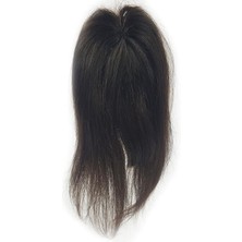 Saç ve Peruk Doğal Koyu Kestane Kahkül Çıtçıt Saç Gerçek Saç A+ Kalite Saçlar