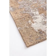 Voyage Rugs Kahverengi Almina Vizon Kaymaz Taban Dokuma Kilim, Mutfak, Salon Şık Dokuma Kilim Halı