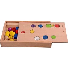 Circle Toys Ahşap Line Up Intellectual Beads Box