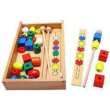 Circle Toys Ahşap Line Up Intellectual Beads Box