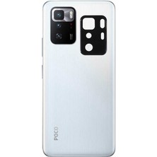 Kupa Xiaomi Poco X3 Gt Kamera Lens Koruyucu Flim Tam Kapatan Çizilmez 3D Kavisli Kenarlar Şık Siyah