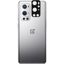Kupa One Plus 9 Pro Kamera Lens Koruyucu Flim Tam Kapatan Çizilmez 3D Kavisli Kenarlar Şık Siyah
