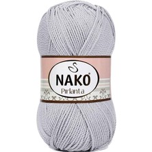 Nako Pırlanta Amigurumi El Örgü Ipi Yünü Açık Gri 130