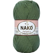 Nako Pırlanta Amigurumi El Örgü Ipi Yünü Haki Yeşil 11253