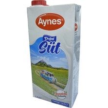 Aynes 1 Lt Yarım Yağlı Uht Süt - 12 Adet