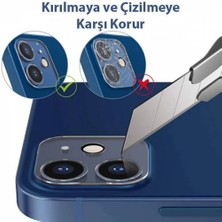 Polhammobile Polham 2 Adet iPhone 13, 13 Mini Uyumlu Kırılmaz Arka Kamera Koruyucu, Baloncuk Bırakmaz Koruyucu