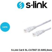 S-Link Cat 6 Ağ Kablosu SL-CAT657 23 Awg, 6mm