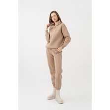 Newces Kapüşonlu Karamel Sweatshirt 1152