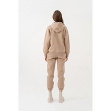 Newces Kapüşonlu Karamel Sweatshirt 1152