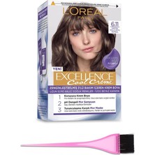 L'Oréal Paris Loreal Paris Loreal Excellence Cool Saç Boyası 6.11+Boya Fırçası