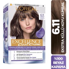 L'Oréal Paris Loreal Paris Loreal Excellence Cool Saç Boyası 6.11+Boya Fırçası