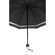 Degrade Umbrella Degrade DS8818 Siyah Dantelli Kadın Şemsiye