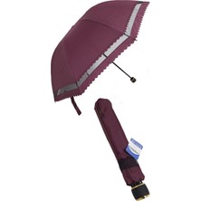 Degrade Umbrella Degrade DS8819 Kırmızı Dantelli Kadın Şemsiye